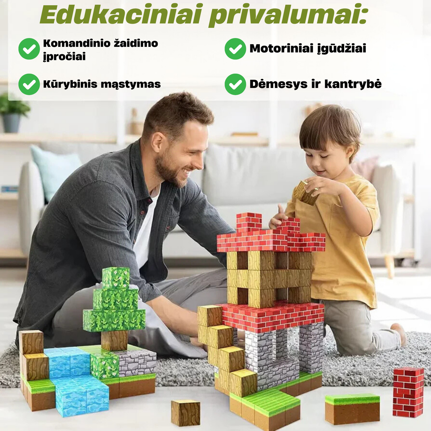 „Užkerėto portalo slenkstis“ Magnetinių blokų rinkinys su dovana