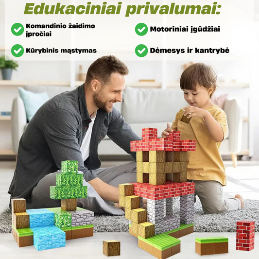 „Kaimelio Oazė“ Magnetinių blokų rinkinys su dovana